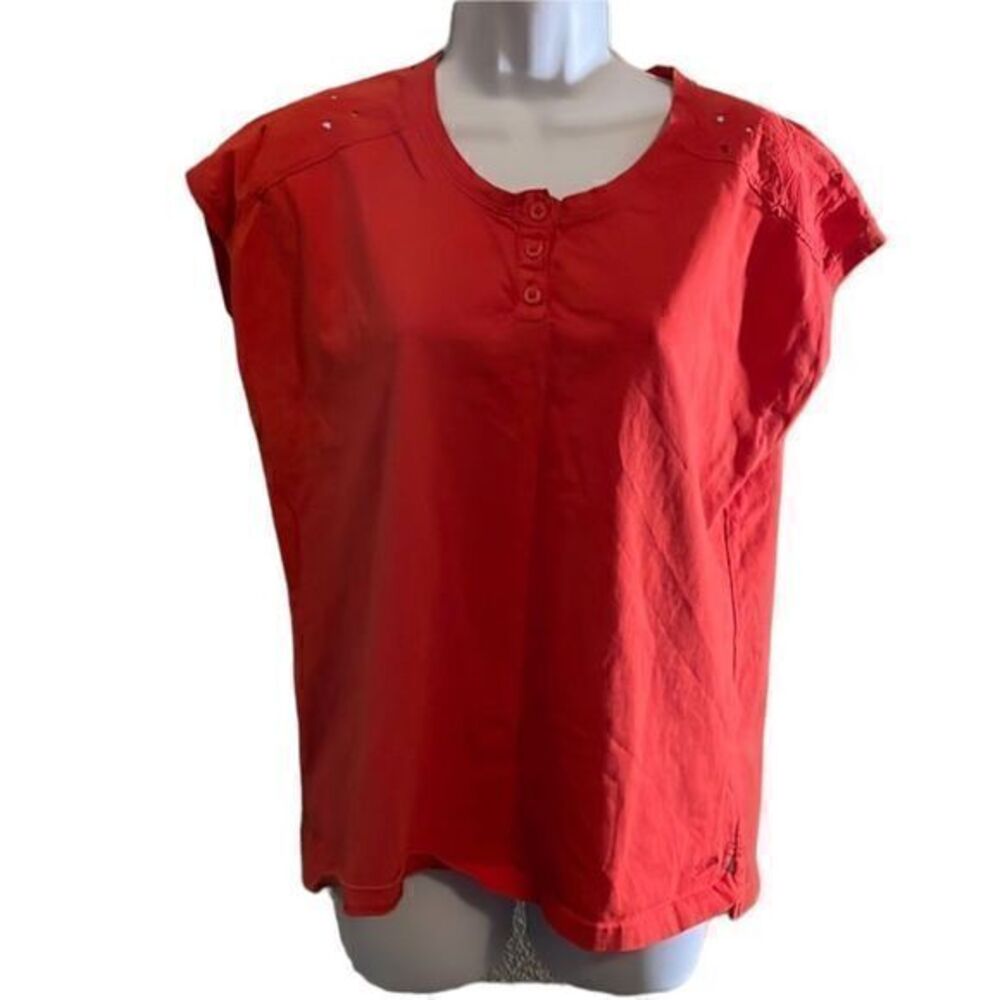Woolrich Red Button-Up Women's Top